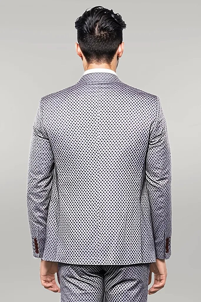 KOALA SYDNEY  Self-Patterned Light Burgundy Suit |