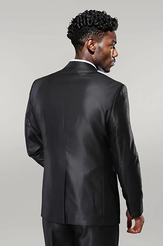 Shiny Smoked Men's Suit