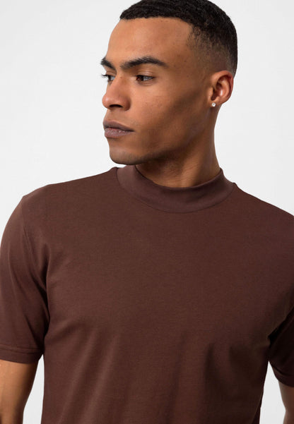 KOALA SYDNEY Men's Brown Slim Fit Basic T-Shirt