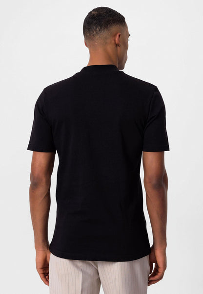 KOALA SYDNEY Men's Black Slim Fit Basic T-Shirt