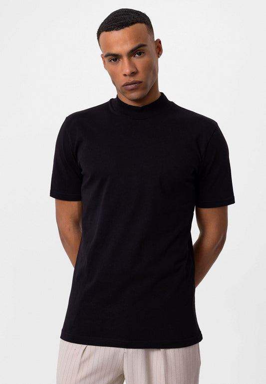 KOALA SYDNEY Men's Black Slim Fit Basic T-Shirt
