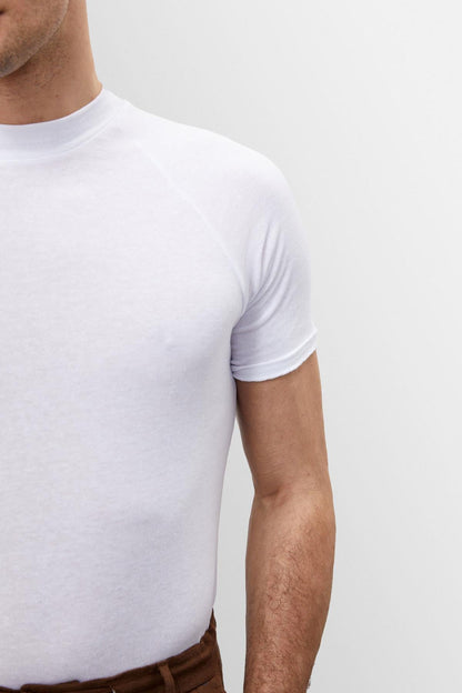 KOALA SYDNEY  Men's White Slim Fit Crew Neck T-Shirt -
