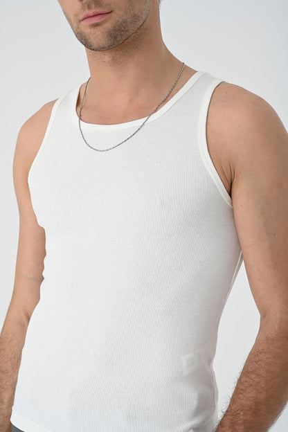 Men's Ecru Slim Fit Male Athlete