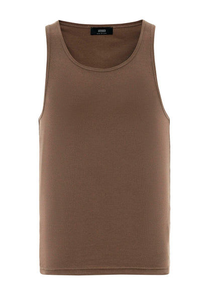 Men's Brown Slim Fit Male Athlete