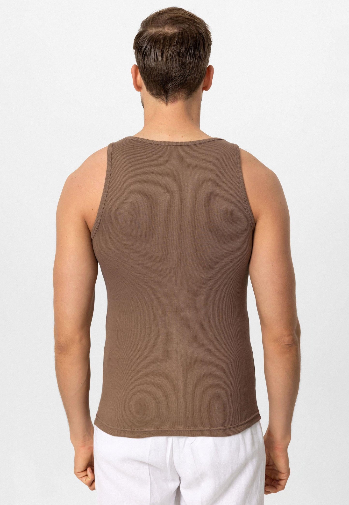 Men's Brown Slim Fit Male Athlete