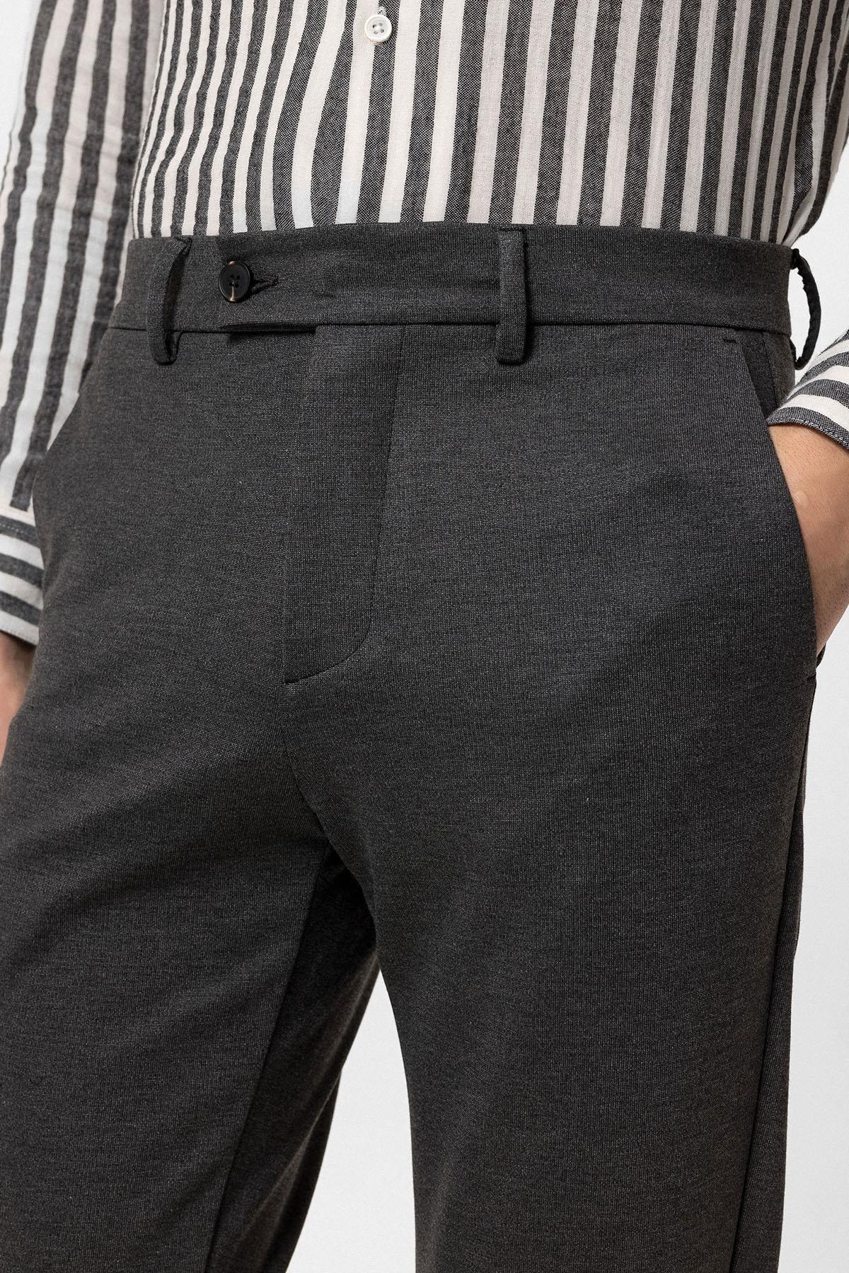Men's Anthracite Slim Fit Pants
