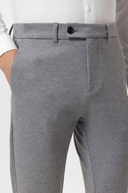 Men's Grey Slim Fit Pants