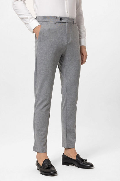 Men's Grey Slim Fit Pants