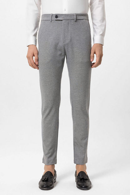 Men's Grey Slim Fit Pants