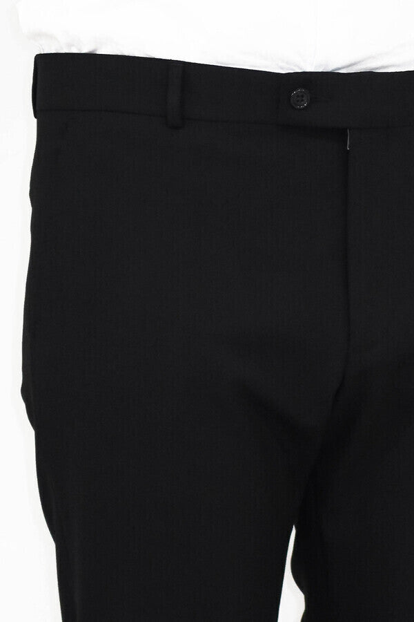 KOALA SYDNEY Slim Fit Plain Black Men Pants