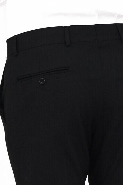 KOALA SYDNEY Slim Fit Plain Black Men Pants