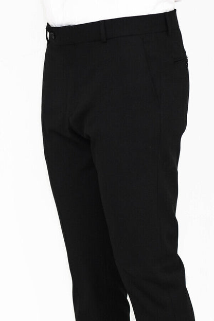 KOALA SYDNEY Slim Fit Plain Black Men Pants