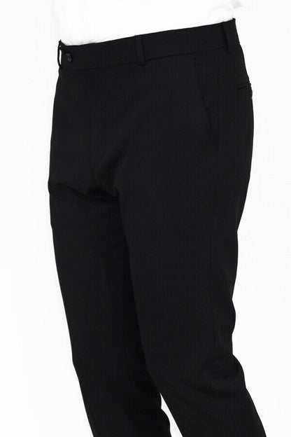 KOALA SYDNEY Slim Fit Plain Black Men Pants