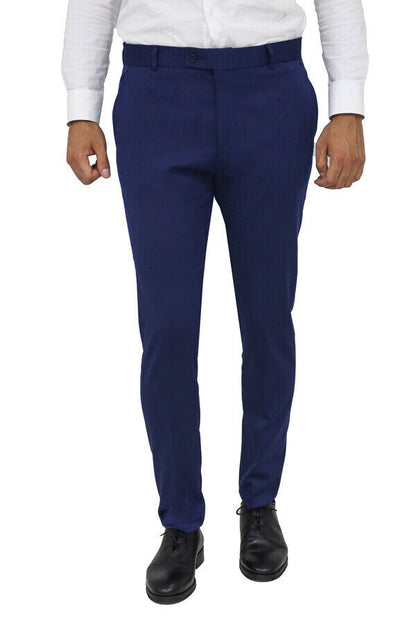 KOALA SYDNEY  Navy Blue Plaid Jacket, Beige Vest, White Shirt, and Navy Blue Trousers Combo - Modern Classic Look