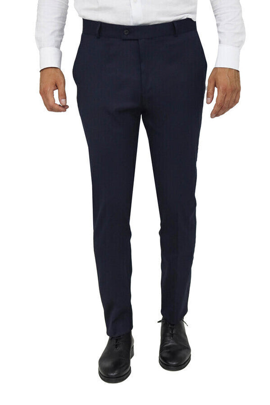 KOALA SYDNEY Slim Fit Plain Navy Blue Men Pants