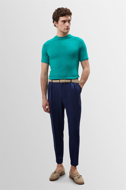 KOALA SYDNEY Men's Green Slim Fit Crew Neck T-Shirt
