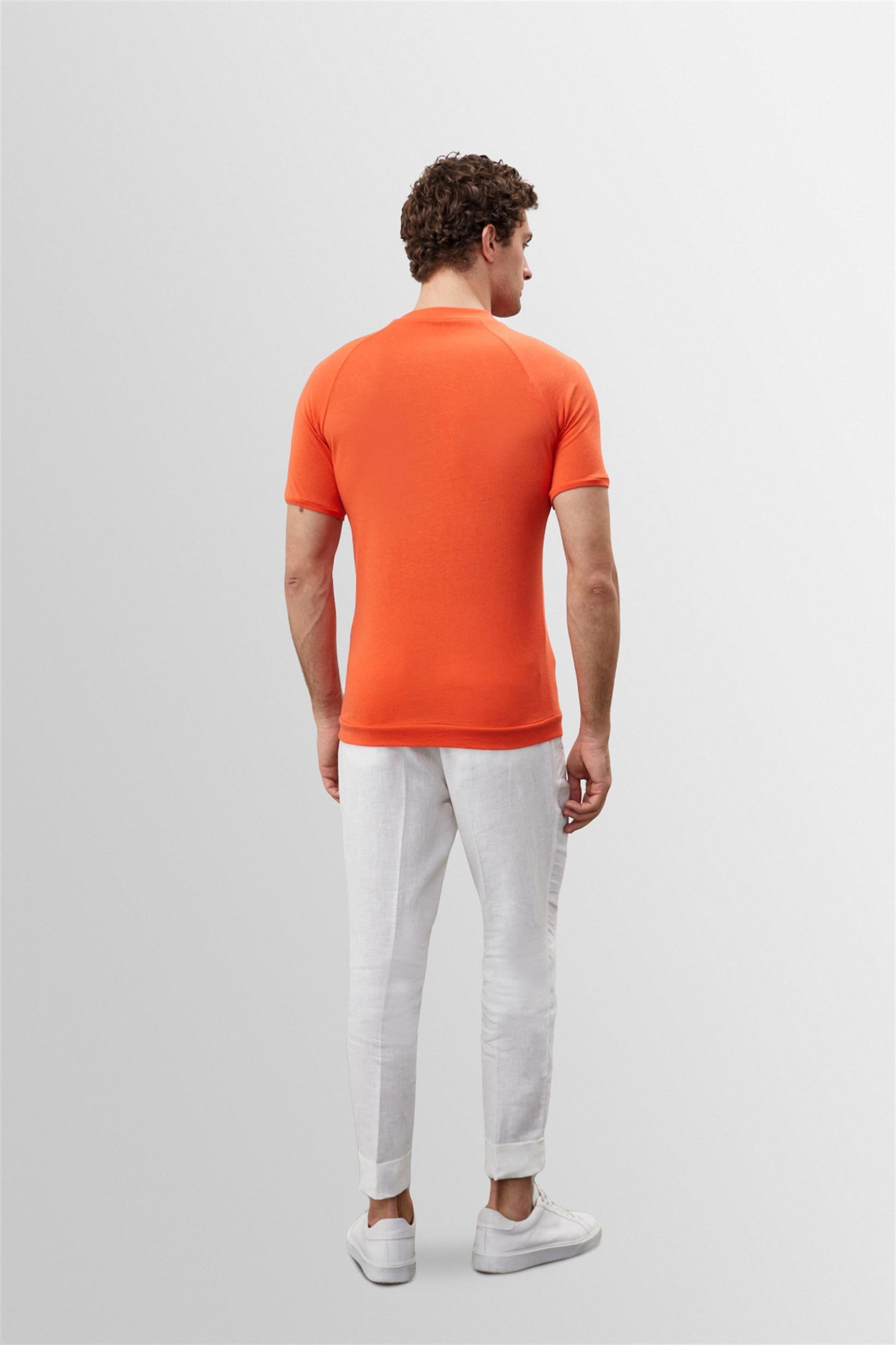 KOALA SYDNEY Men's Salmon Slim Fit Crew Neck T-Shirt