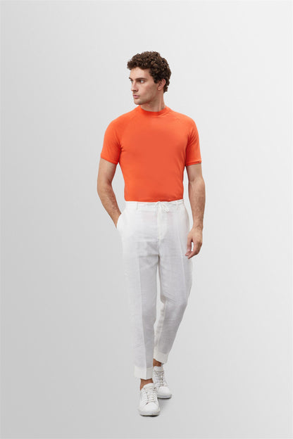 KOALA SYDNEY Men's Salmon Slim Fit Crew Neck T-Shirt