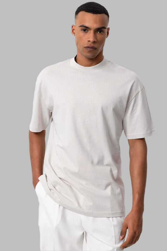 KOALA SYDNEY Men's Stone Relaxed Fit Basic T-Shirt