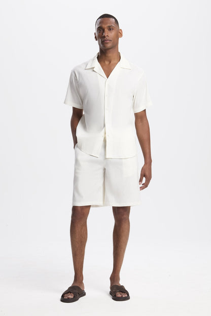 THE LINEN SHORT SET