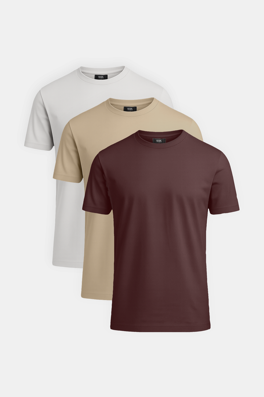 Neutral Blend Luxe T-Shirt Set - 3 Pack