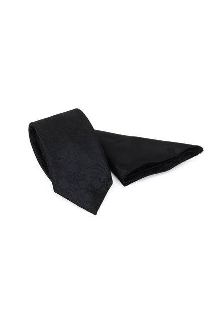 Gray Slim Fit Suit, White Shirt, and Black Tie Combination - Classic Office Style - Wessi