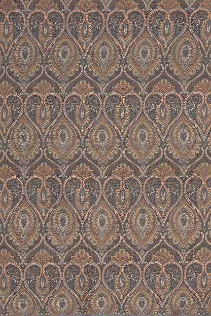 Men's Orange Patterned Scarf