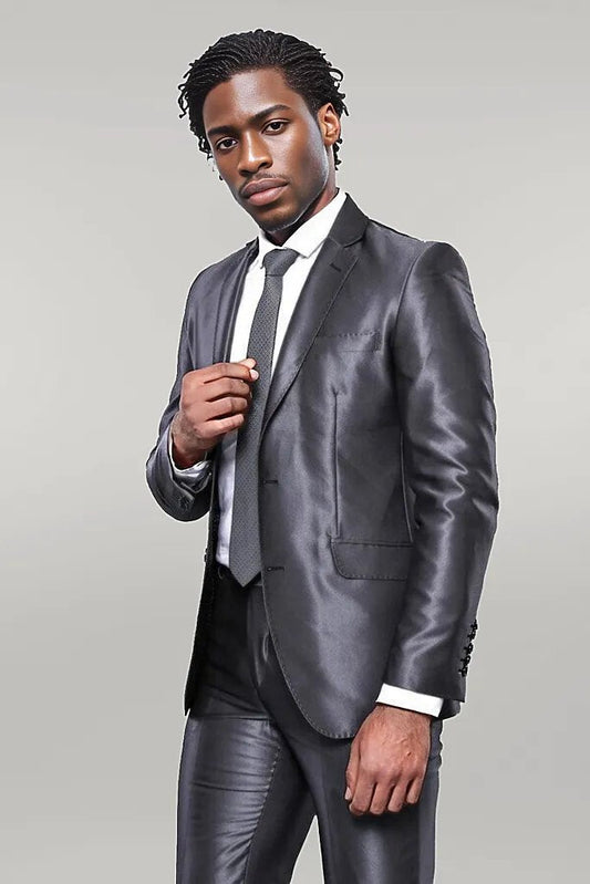 KOALA SYDNEY  Two Buttons Shiny Fume Suit -