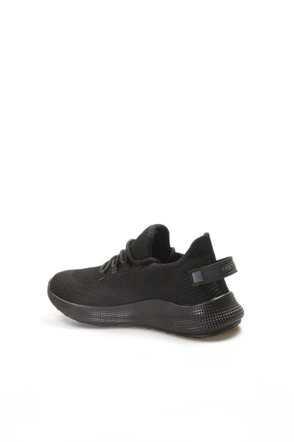 Men's Black Knit Sneakers with Lightweight Sole