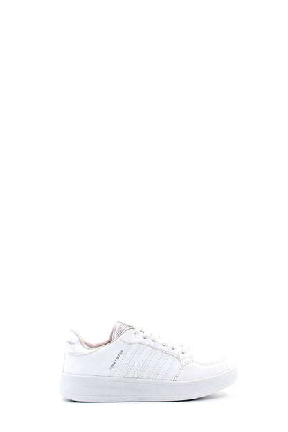 KOALA SYDNEY Men's All-White Leather Low-Top Sneakers with Minimalist Design