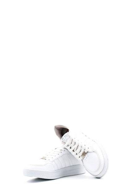 KOALA SYDNEY Men's All-White Leather Low-Top Sneakers with Minimalist Design