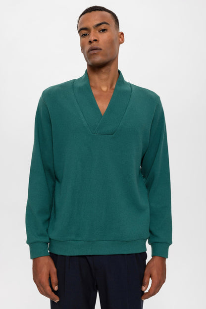 KOALA SYDNEY  Men's Green V-Neck Sweater -