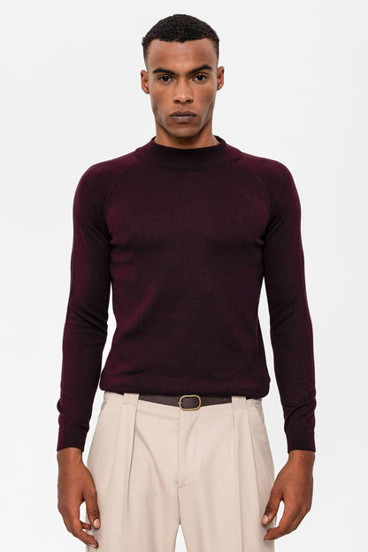 KOALA SYDNEY Men's Damson Half Turtleneckneck Knitwear